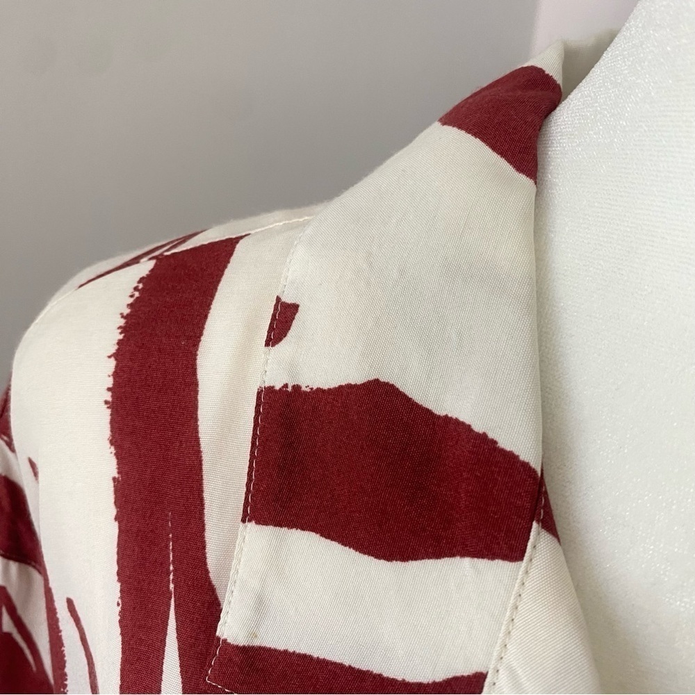 Anine Bing Benji Zebra Print Button Down Short Sl… - image 6